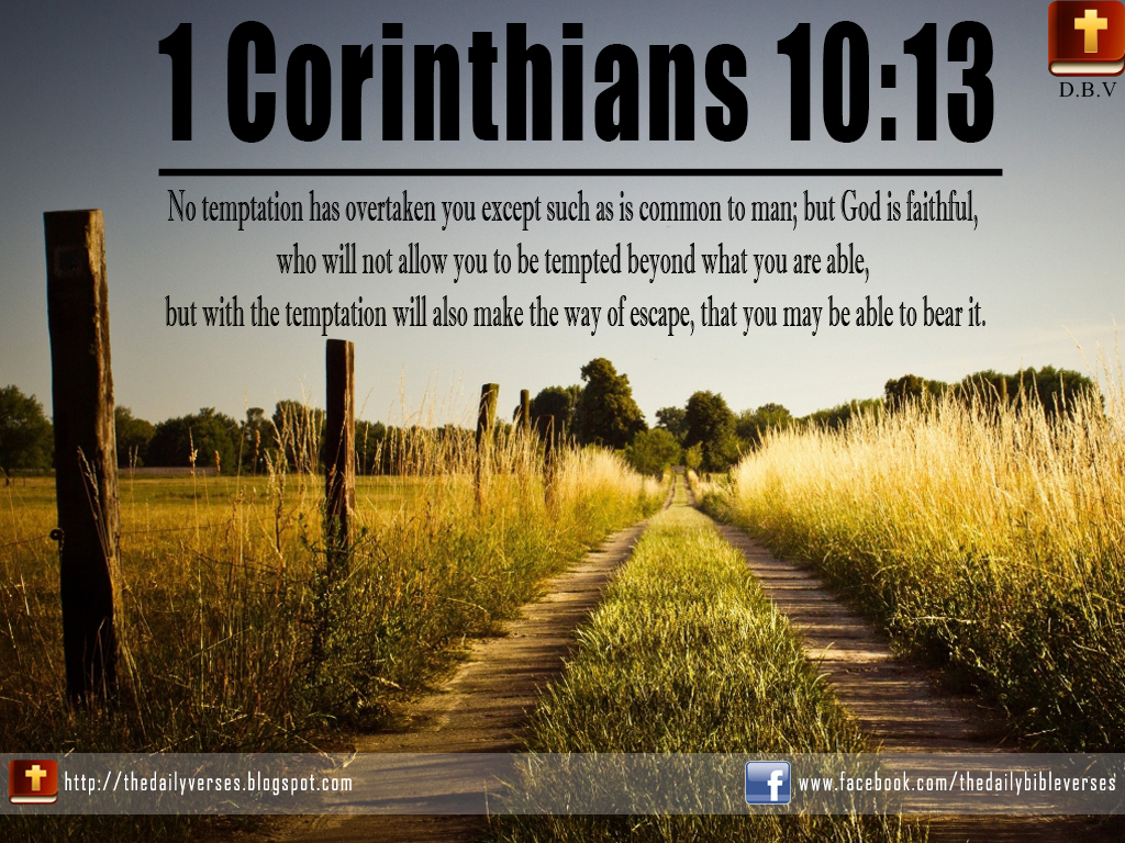 1 Corinthians 10:13 - Daily Devotional In Christ.