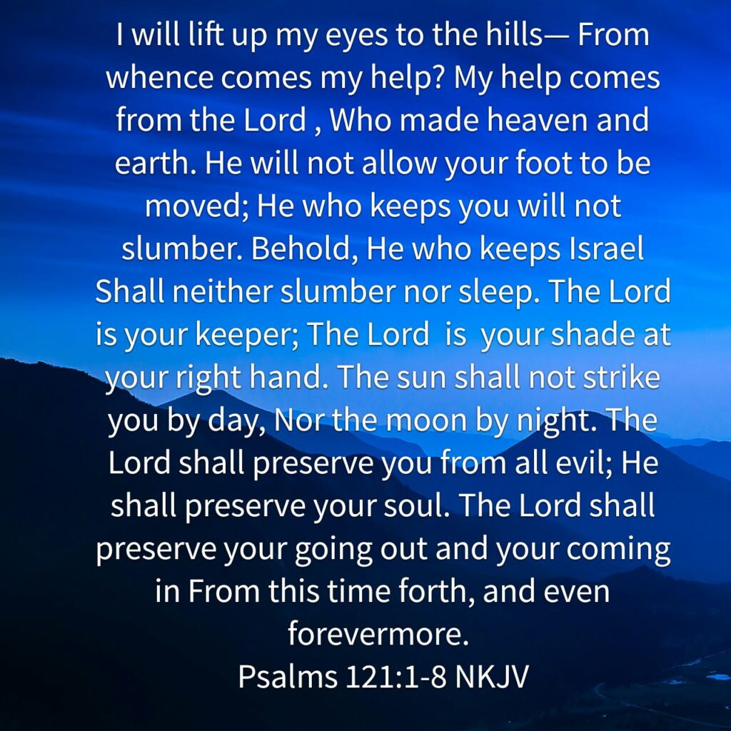 Psalms 121 1 8 Daily Devotional In Christ